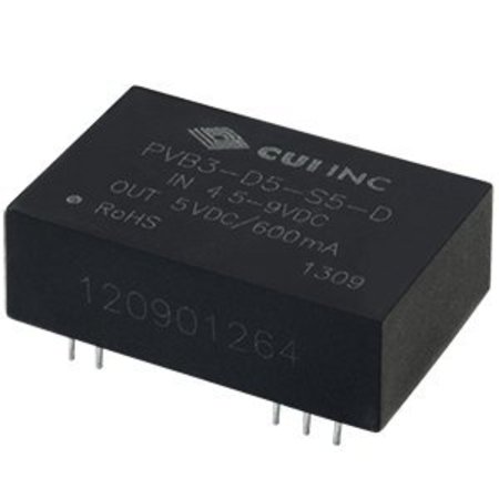 CUI INC Isolated Dc/Dc Converters Dc-Dc Isolated, 3 W, 9~18 Vdc Input, 15 Vdc, 100 Ma, Dual Regulated PVB3-D12-D15-D